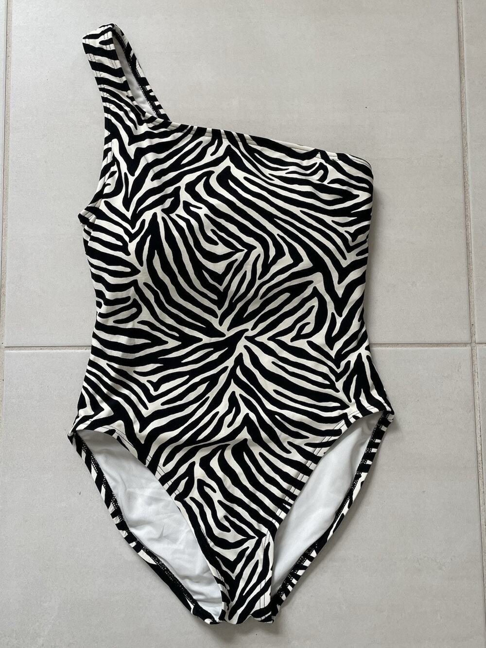 Kate Spade Swim Women One Piece Swimsuit One Shoulder Print Swimwear